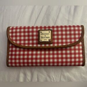 Gingham continental clutch wallet Dooney & Bourke
